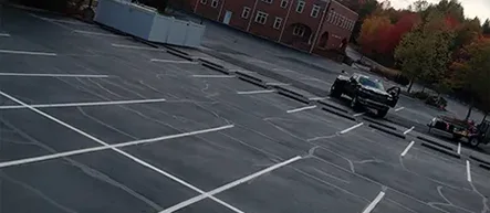 Parking lot striping